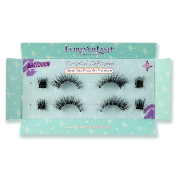 Gene press on half lashes Celene ForeverLash OneTouch, detaliu smoc exterior