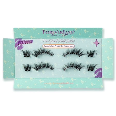 Gene autoadezive tip banda ForeverLash Lyra cu smoc exterior si lipici aplicat 2