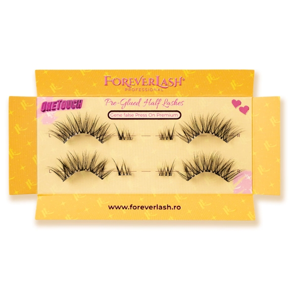 Gene press on half lashes Flora ForeverLash OneTouch, detaliu smoc interior