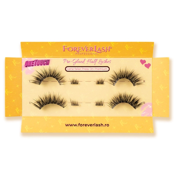 Gene press on half lashes Mira ForeverLash OneTouch, detaliu smoc interior