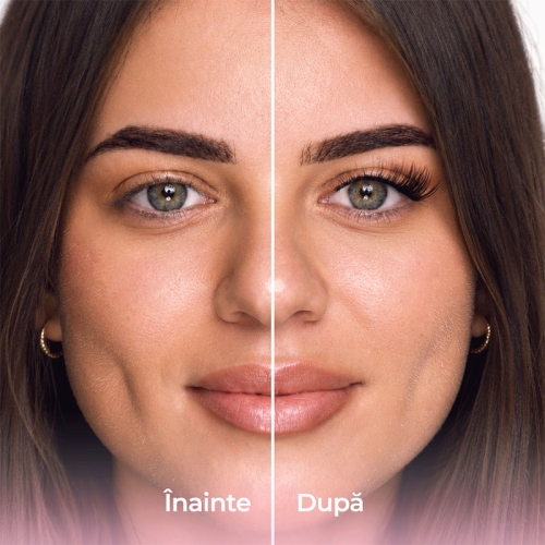 Gene autoadezive Celene aplicate underlash, efect cat-eye