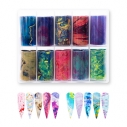 Folii de Transfer Set 10 - Marble Colors