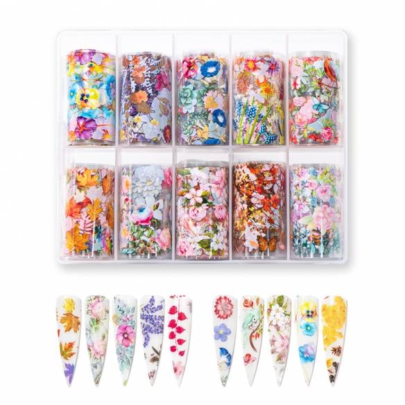 Folii de Transfer Set 10 - Flowers