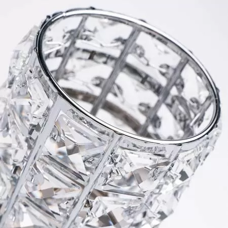 Suport pensule cu cristale Silver 2