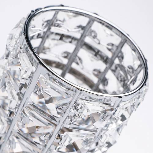 Suport pensule cu cristale Silver