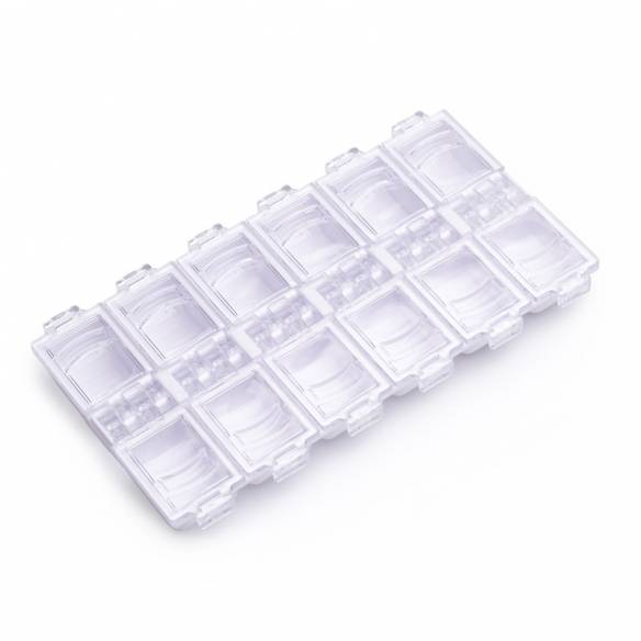 Cutie ornamente unghii 12 compartimente