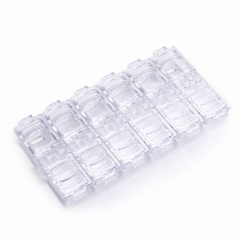 Cutie ornamente unghii 12 compartimente