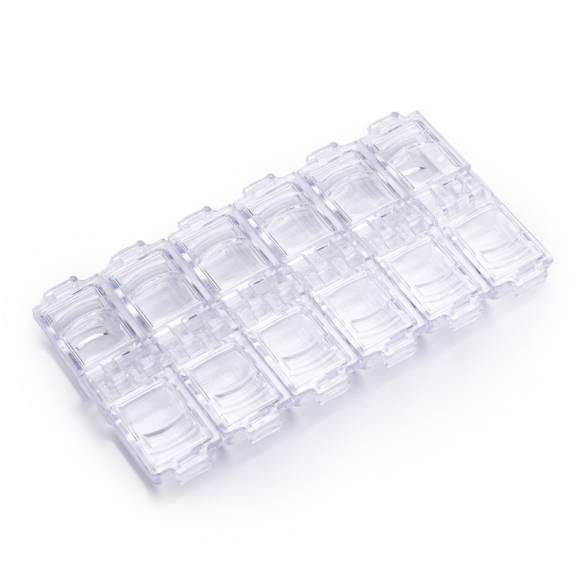 Cutie ornamente unghii 12 compartimente