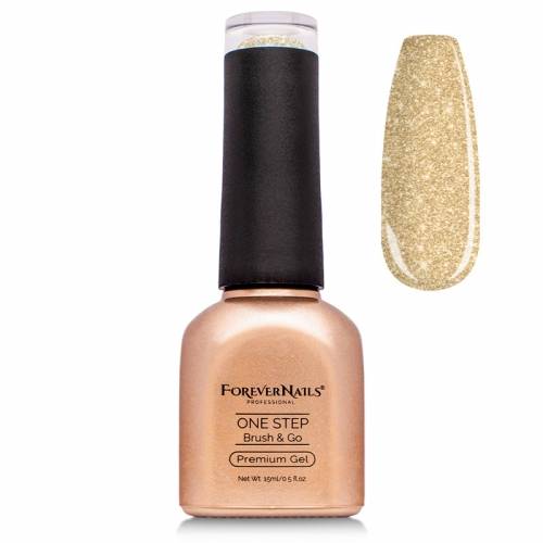 Oja Semipermanenta 3 in 1 ForeverNails One Step Drops of Gold 123S