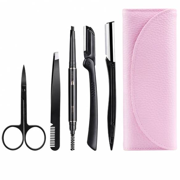 Kit pentru sprancene ForeverGlow 5 piese Roz