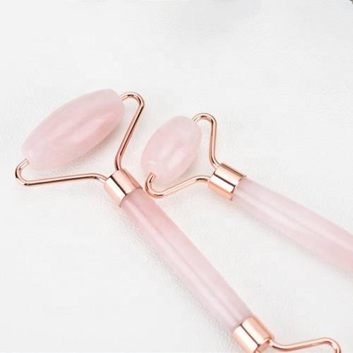 Roller Masaj Facial 100% Natural Jad Rose Quartz