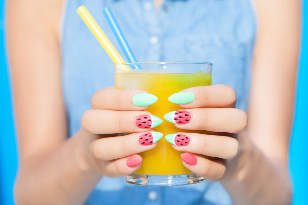 modele de unghii simple de vara