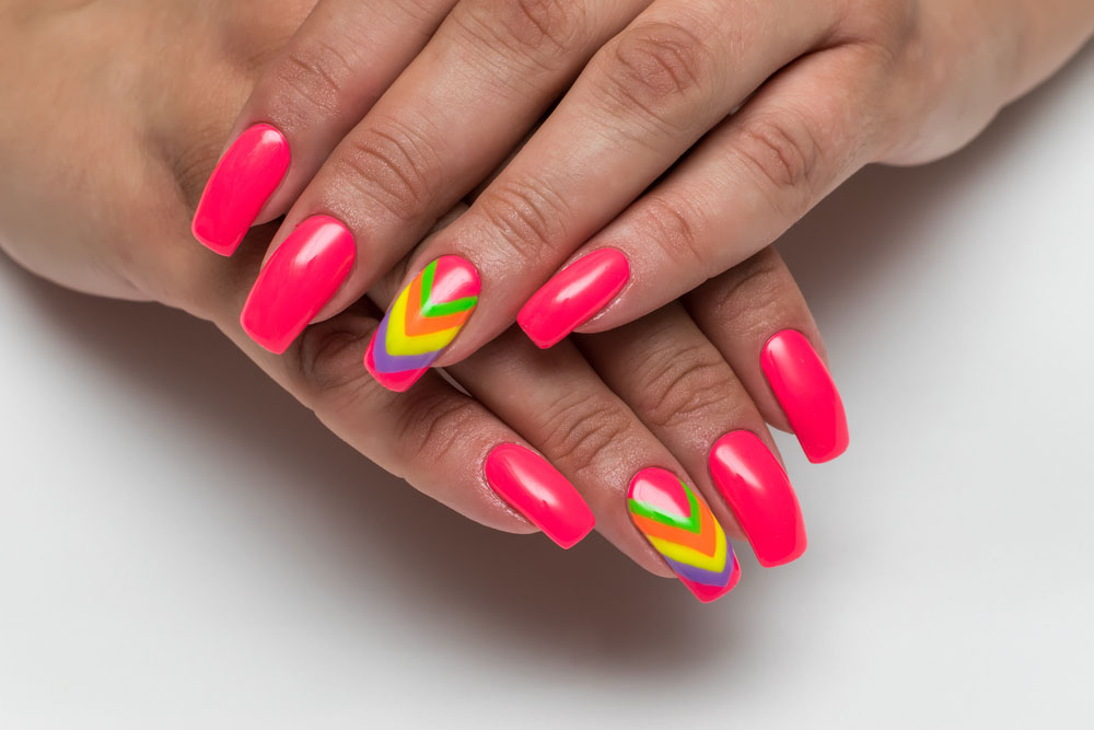 modele de unghii pătrate de vară 